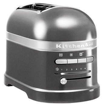 KitchenAid Toaster Artisan 5KMT2204EMS MEDALLION-SILBER, 2 kurze Schlitze, für 2