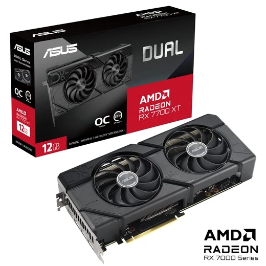 Asus DUAL-RX7700XT-O12G Grafikkarte (12 GB, GDDR6)