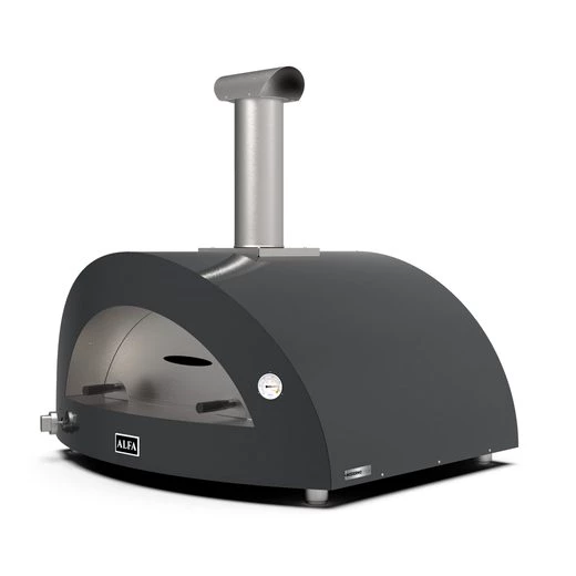 Alfa Forni Pizzaofen Alfa Forni Gas Pizzaofen MODERNO 5 Pizze Schiefer Grau FXMD-5P-GGRA-DE