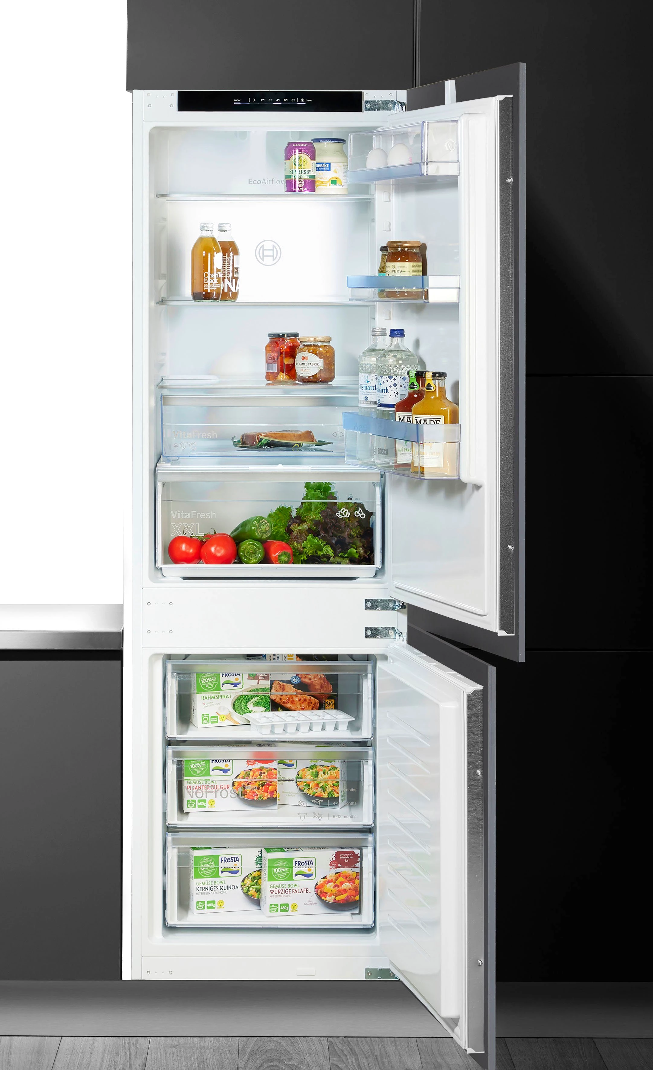 BOSCH Einbaukühlgefrierkombination 4 KIN86VSE0, 177,2 cm hoch, 54,1 cm breit