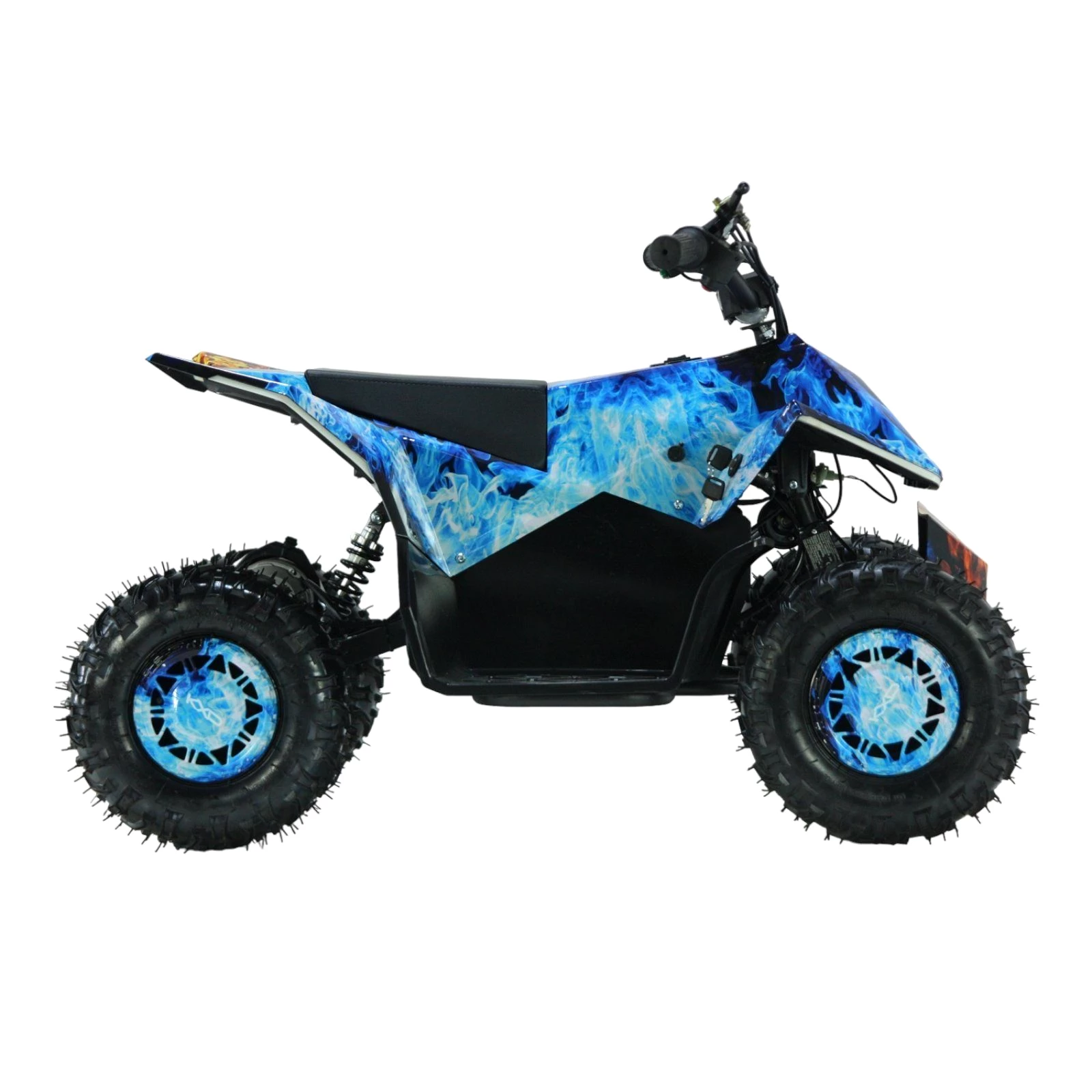 KXD E-Quad Elektro Cyber Quad Miniquad 500W 36V Pocketquad Kinderquad ATV M2 Blau