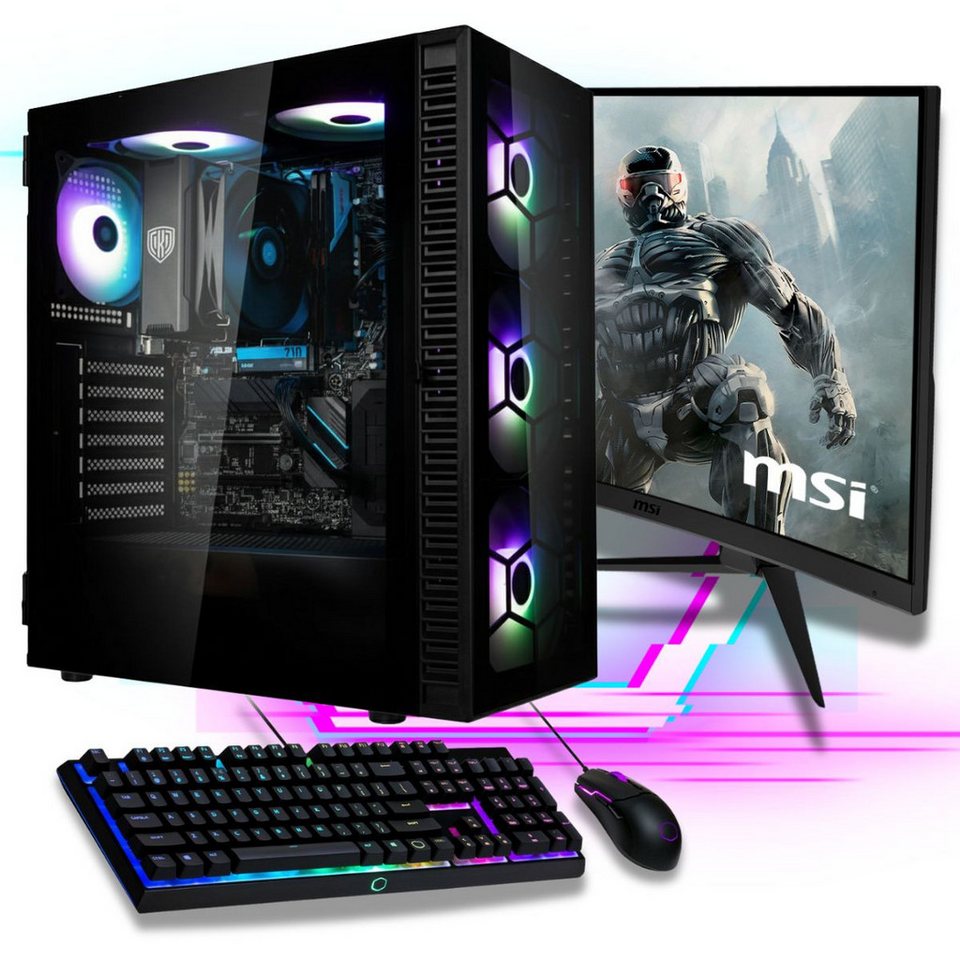 Meinpc AMD Ryzen 7 Set Gaming-PC-Komplettsystem (27", AMD Ryzen 7 5700G, Radeon,