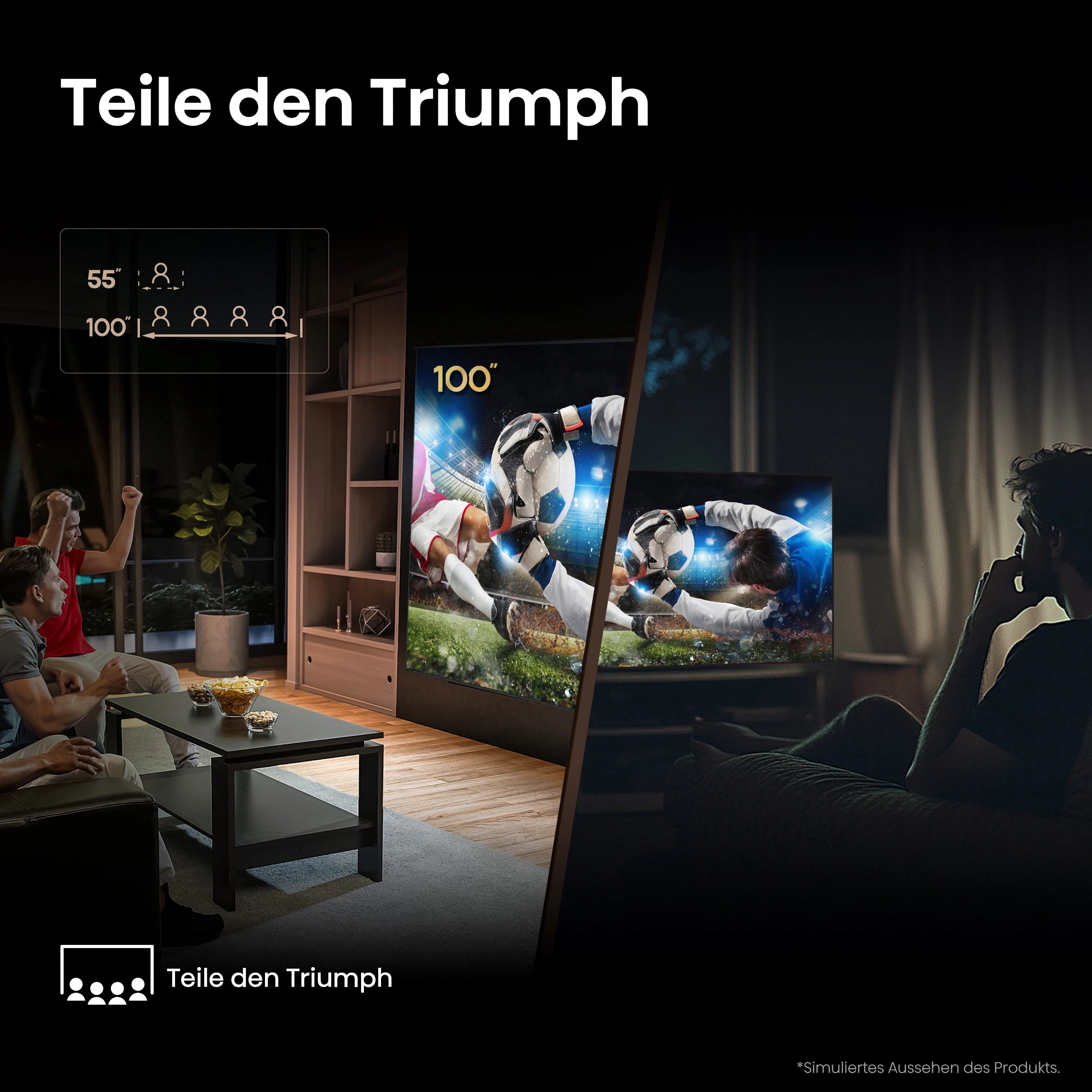 Hisense 100E77NQ PRO QLED-Fernseher (254 cm/100 Zoll, 4K Ultra HD, Smart-TV, 4K UHD, QLED)