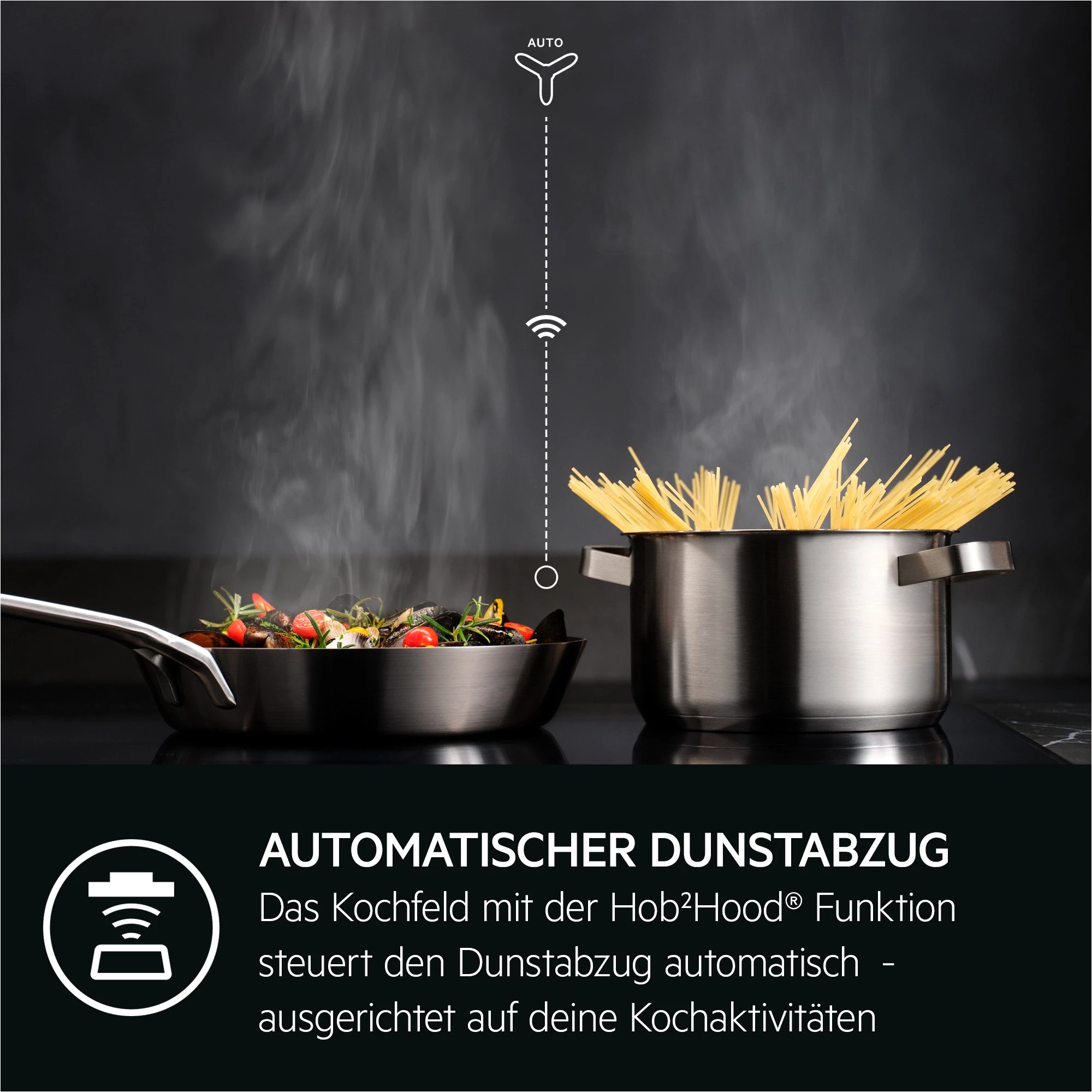 AEG Backofen-Set HH24BSISML, mit 1-fach-Teleskopauszug, Aqua Clean