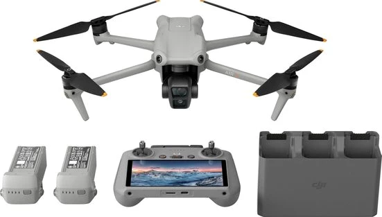 DJI Air 3 Fly More Combo  Drohne (4K Ultra HD, DJI RC 2 Fernsteuerung, 3 Akkus
