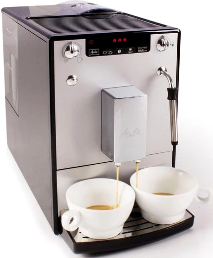 Melitta Kaffeevollautomat Solo® & Milk E953-202, silber/schwarz