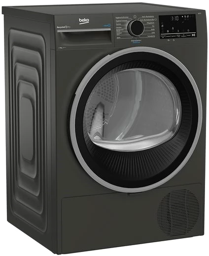 BEKO Wärmepumpentrockner Manhattan Gray B3T22491M, 8 kg, Reversierende Trommel, Silent-Programm