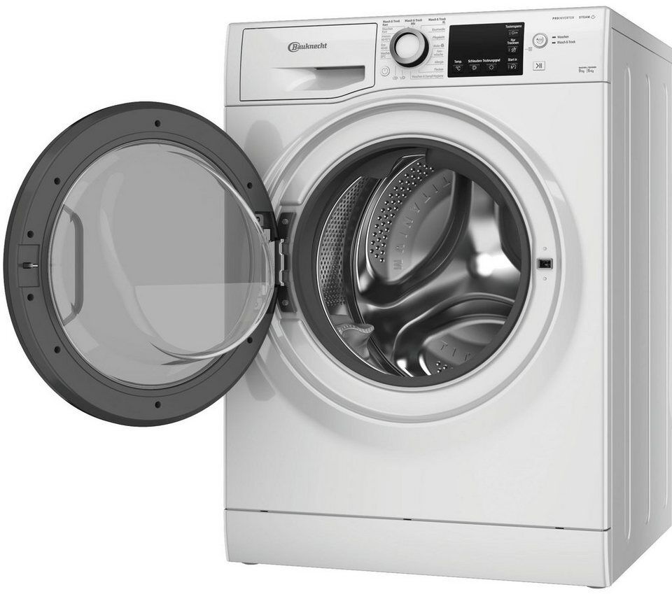 BAUKNECHT Waschtrockner WT Super Eco 96S 41 N, 9 kg, 6 kg, 1400 U/min, 4 Jahre H