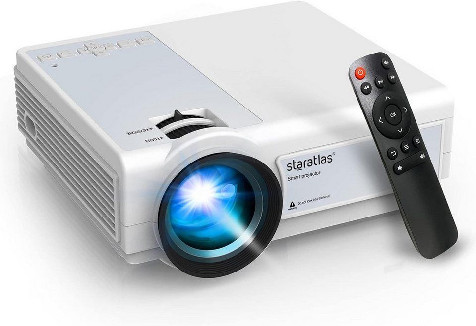 Vivitar Mini-Projektor Full HD 1080P, 12.000 Lumen, 300-Zoll-Projektor LED-Beame