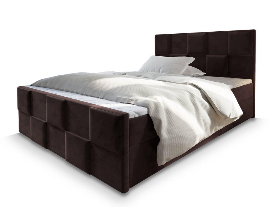 Masseno Boxbett MONA 140x200 cm mit Bonell Matratze und Topper