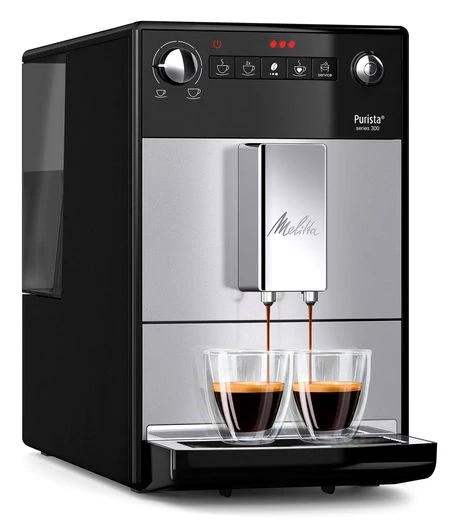 Melitta Kaffeevollautomat Purista® F230-101, silber/schwarz, Lieblingskaffee-Funktion