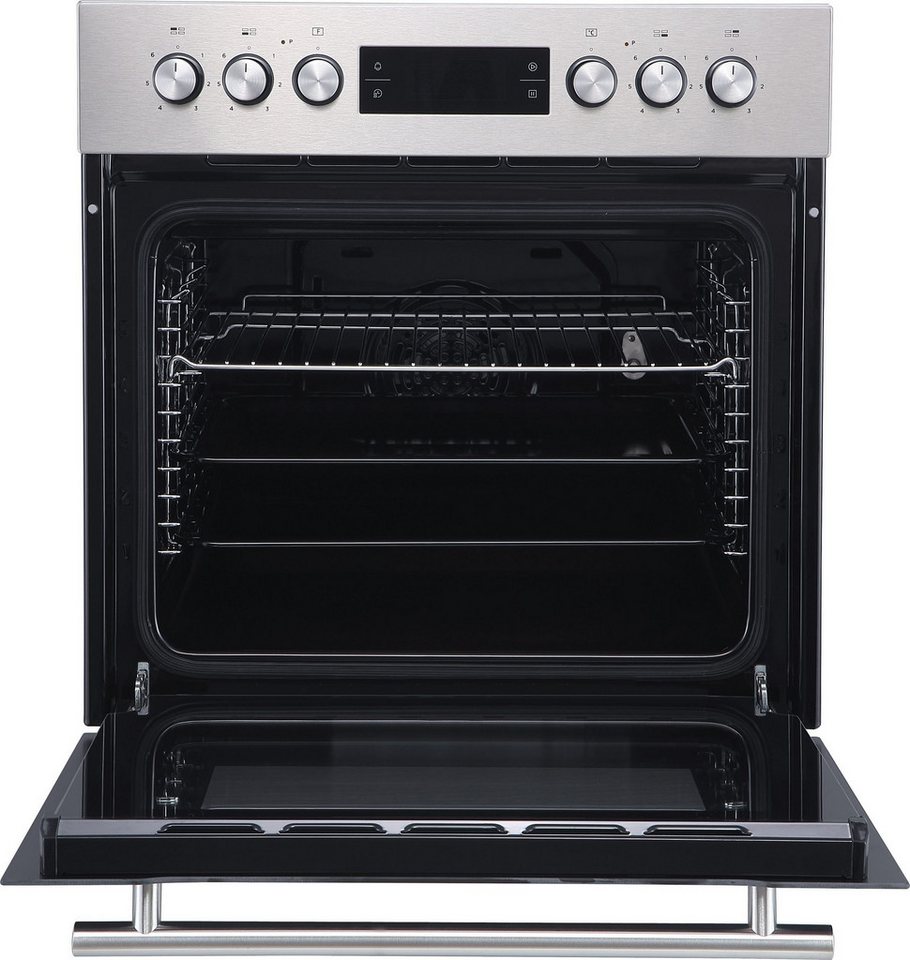 Hanseatic Elektro-Herd-Set HB70AS+HC46CB, Dampfreinigungsfunktion erleichtert di