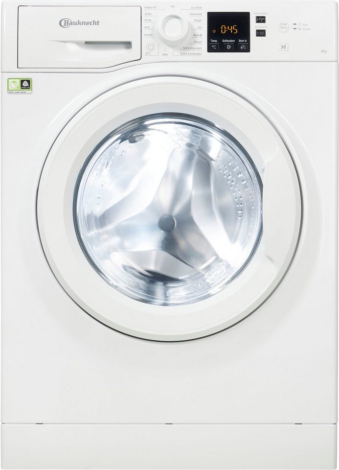 BAUKNECHT Waschmaschine WWA 843 B, 8 kg, 1400 U/min