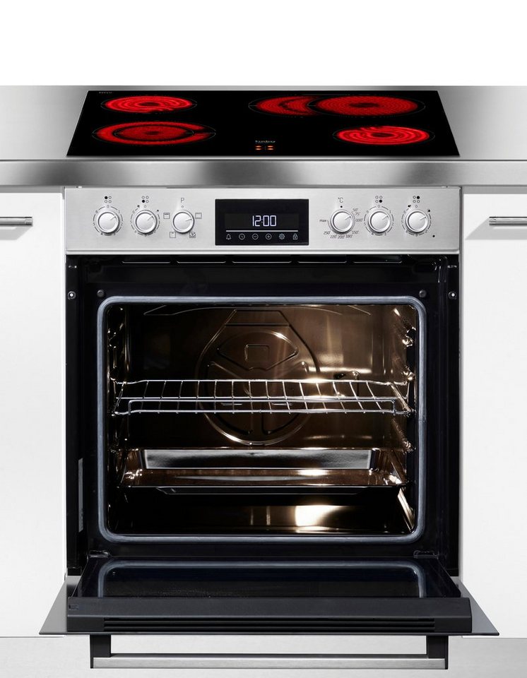 BEKO Elektro-Herd-Set BBUC1132T0X, Klassisches Herd-Set mit komfortabler Backofe