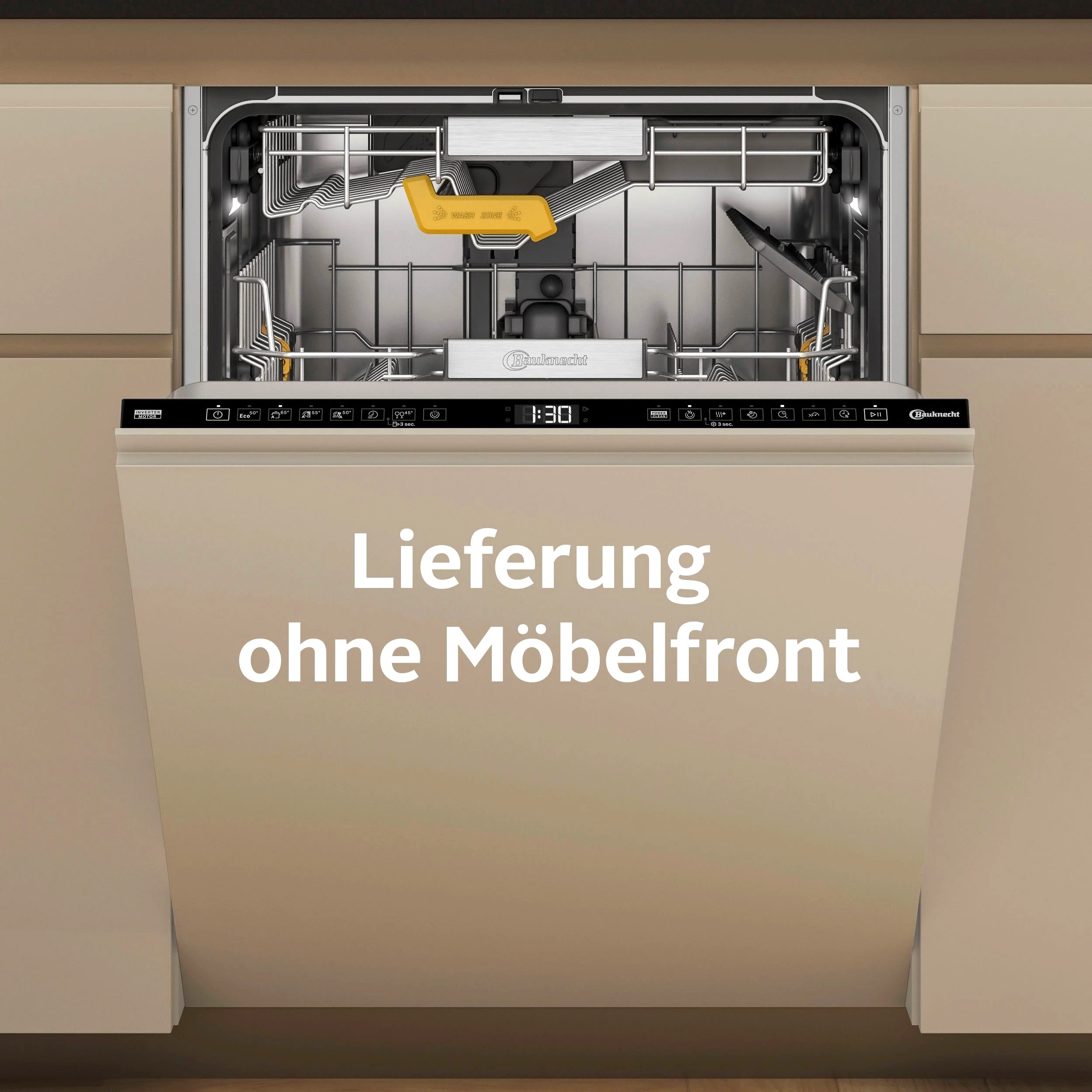 BAUKNECHT vollintegrierbarer Geschirrspüler B8I HF58 TUC, 14 Maßgedecke