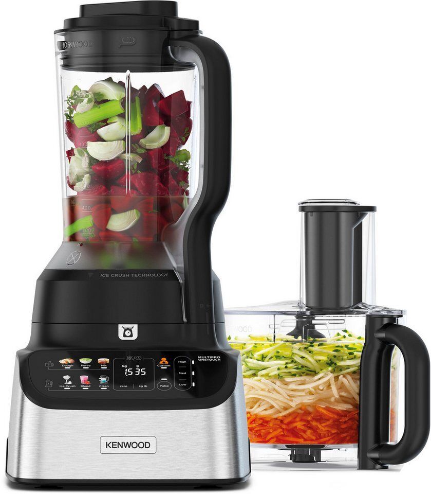 KENWOOD Kompakt-Küchenmaschine MultiPro OneTouch FDM73.480SS schwarz, 1000 W