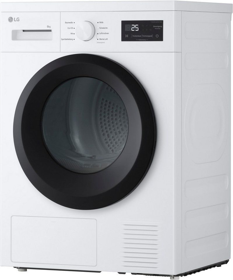 LG Wärmepumpentrockner RT80B2, Sicherheitsglastür