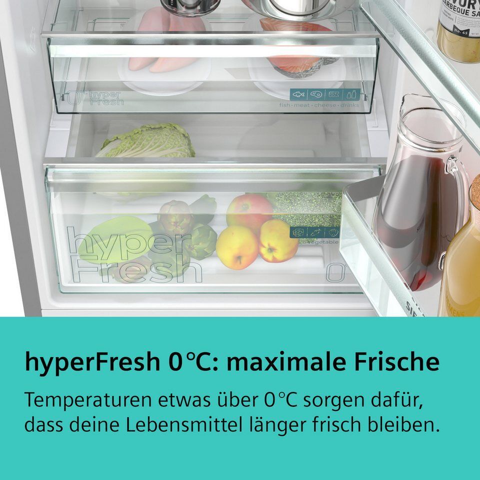 SIEMENS Kühl-/Gefrierkombination iQ300 KG39N2LAF, 203 cm hoch, 60 cm breit, noFr