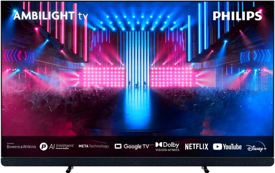Philips 65OLED909/12 OLED-Fernseher (164 cm/65 Zoll, 4K Ultra HD, Google TV, Smart-TV)