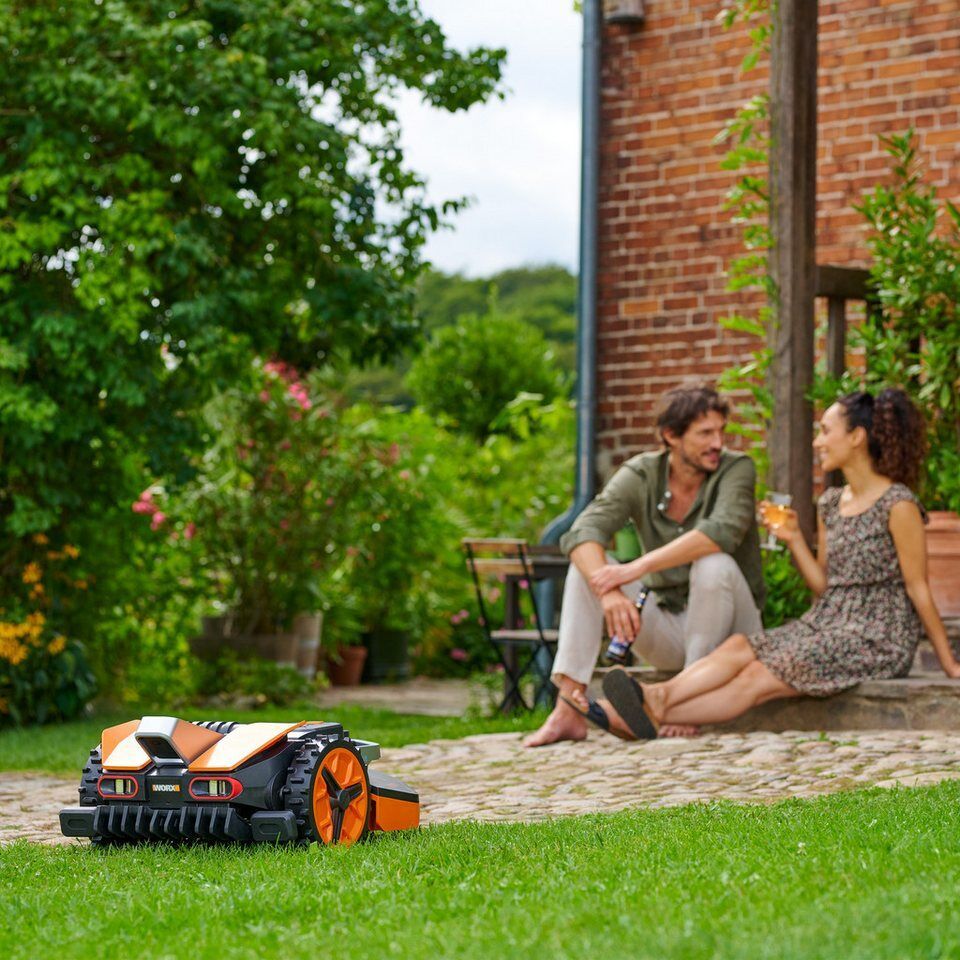 Worx Rasenmähroboter Mähroboter L1300 Landroid VISION, bis 1300 m² Rasenfläche,