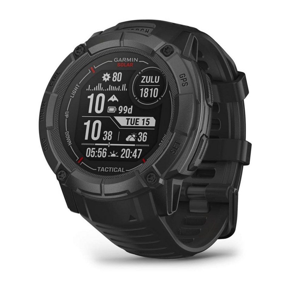 Garmin Instinct 2X Solar Tactical Edition Smartwatch (2,8 cm/1,1 Zoll, Garmin)