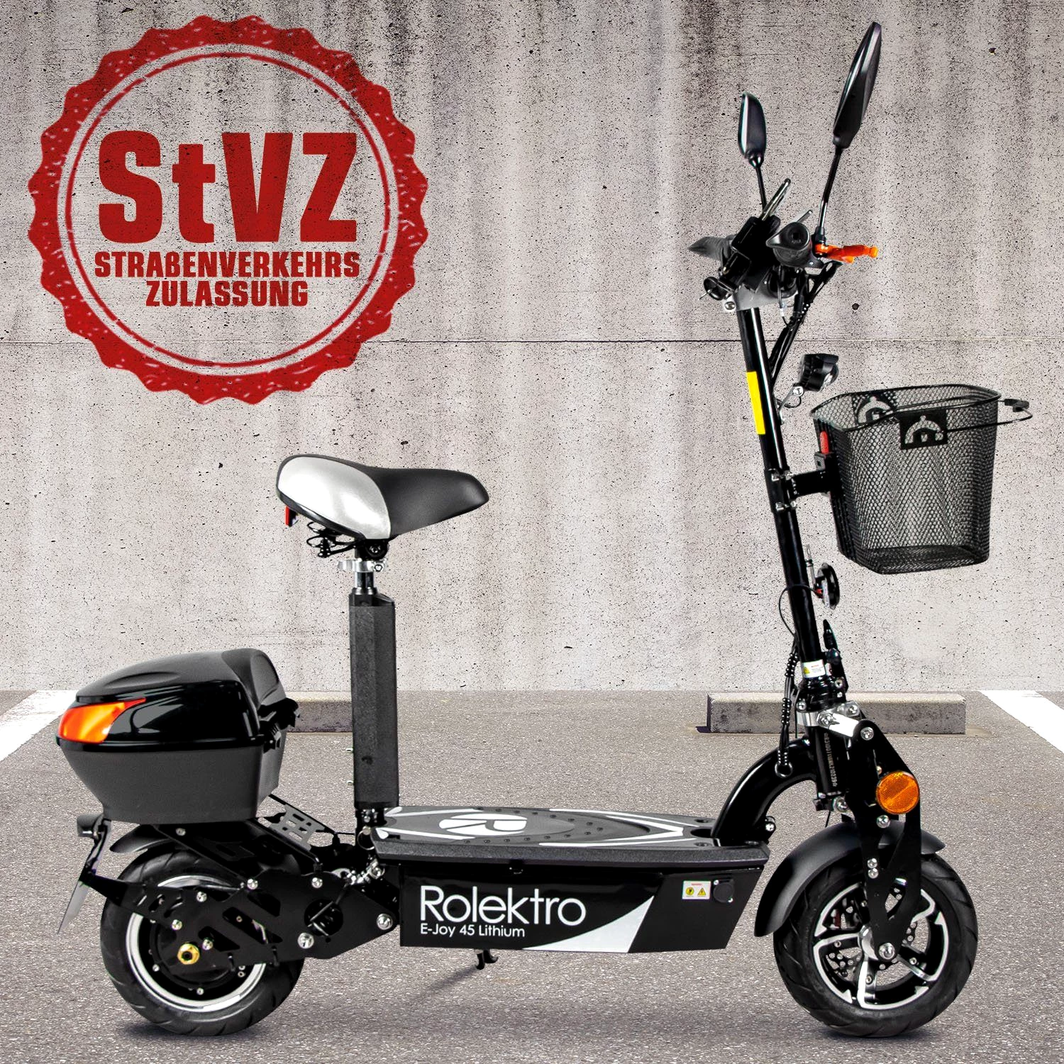 Rolektro E-Motorroller Rolektro E-Joy 45 Lithium, 1000 W, 45 km/h, bis zu 50 km Reichweite