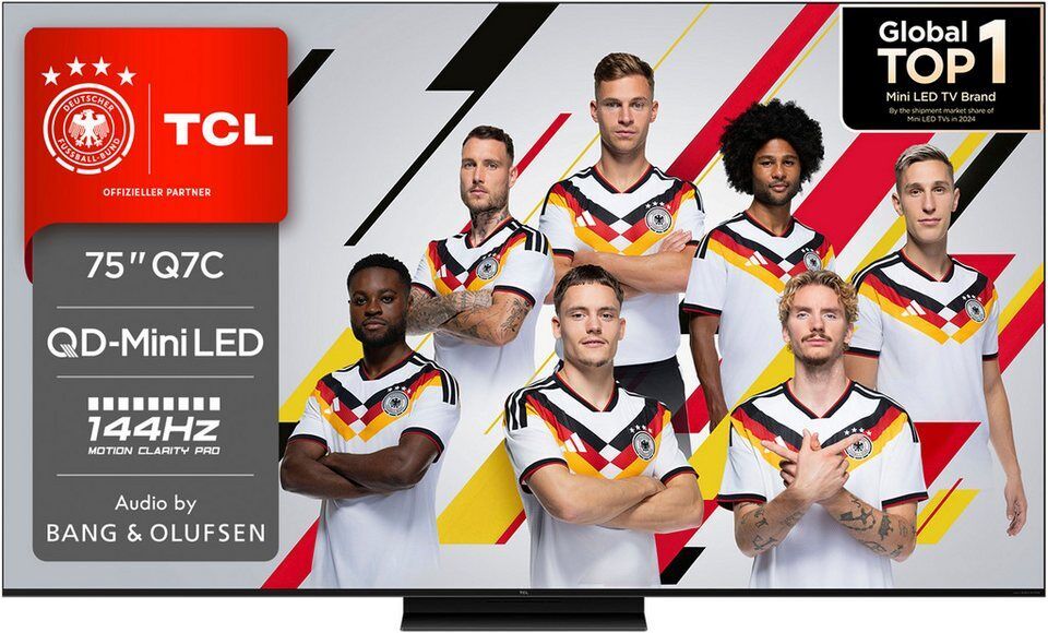 TCL 75Q7CX1 Mini-LED-Fernseher (189 cm/75 Zoll, 4K Ultra HD, Google TV, Smart-TV