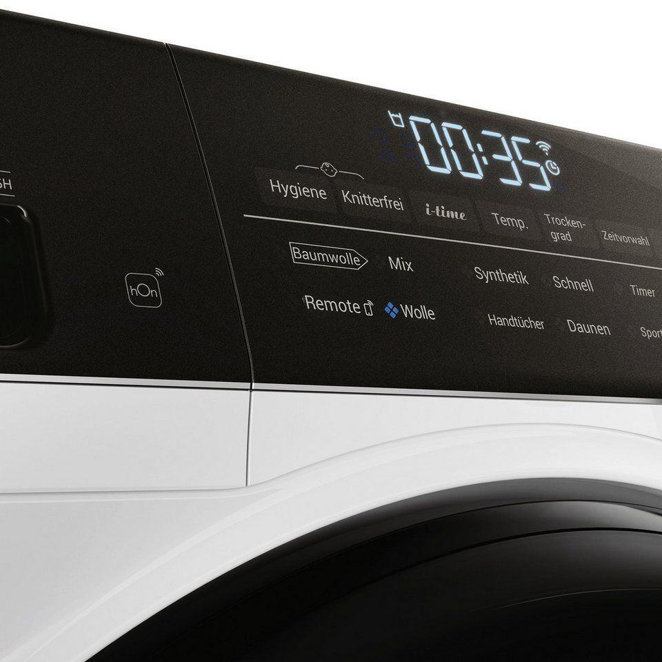 Haier Wärmepumpentrockner HD90-A3TEAM5, Smart hOn App mit künstlicher Intelligen