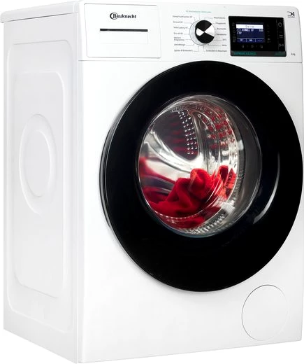 BAUKNECHT Waschmaschine B6R 88E SILENCE DE, 8 kg, 1400 U/min, Dampfprogramm, besonders leise