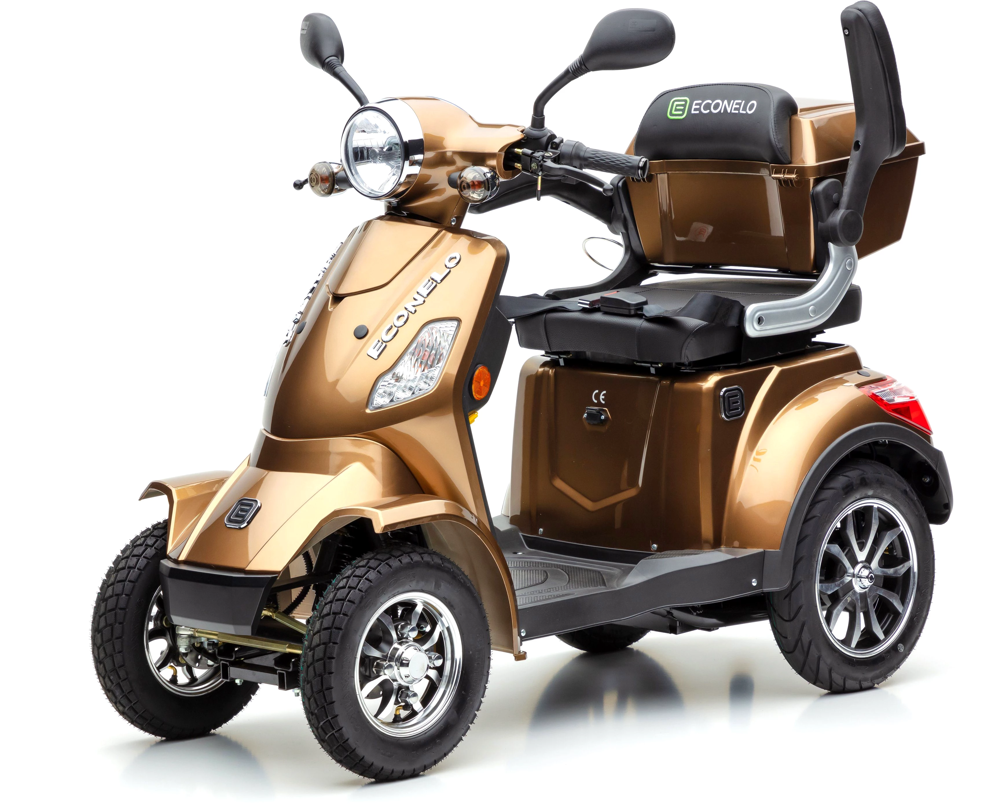 ECONELO Elektromobil Seniorenmobil J4000, 1000 W, 25 km/h, (mit Topcase)