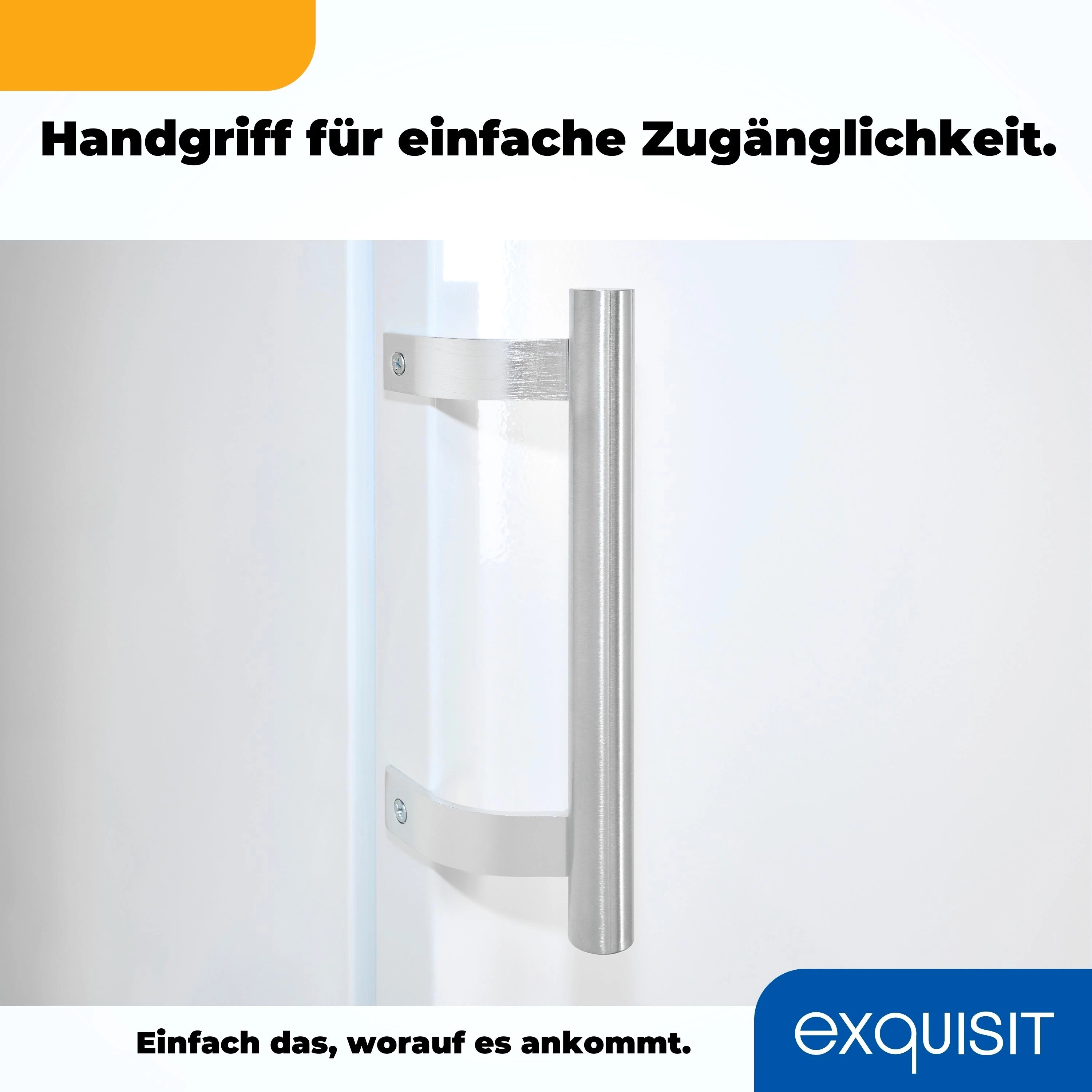 exquisit Getränkekühlschrank GKS29-V-H-280E weiss, 145,5 cm hoch, 60 cm breit