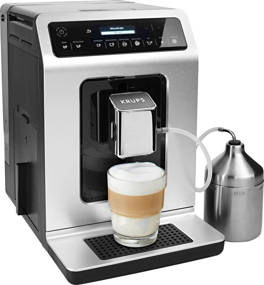 Krups Kaffeevollautomat EA891D Evidence, 12 Kaffee- und 3 Tee-Variationen, OLED-