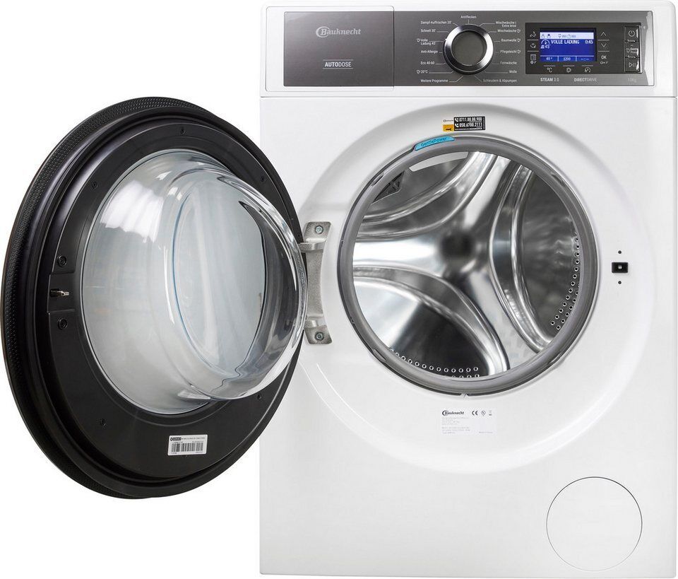 BAUKNECHT Waschmaschine B8 09AD SILENCE DE, 10 kg, 1400 U/min, Gentle Power-Tech