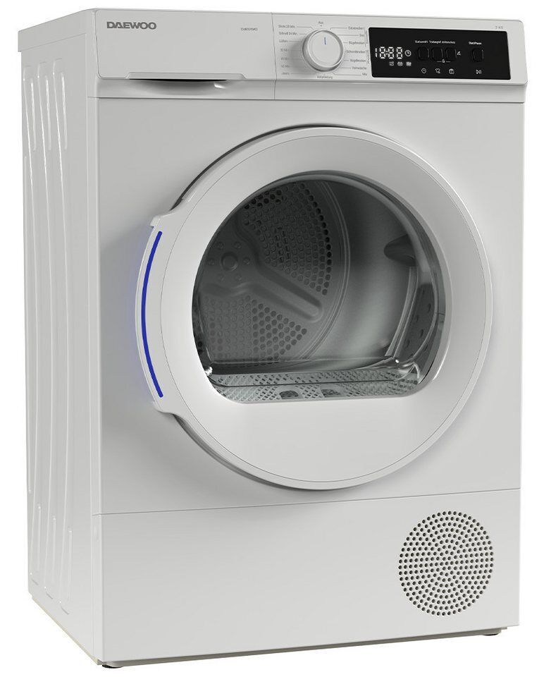 Daewoo Wärmepumpentrockner TD-BR7GP0WE0-DE, DrumLight, BabyCare, Knitterschutz,