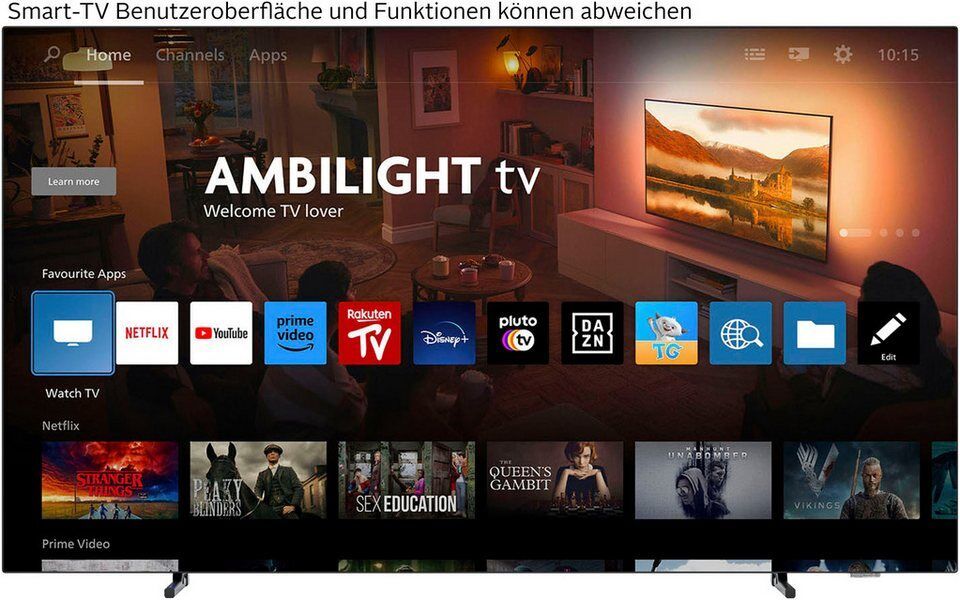 Philips 55OLED760/12 OLED-Fernseher (139 cm/55 Zoll, 4K Ultra HD, Smart-TV)