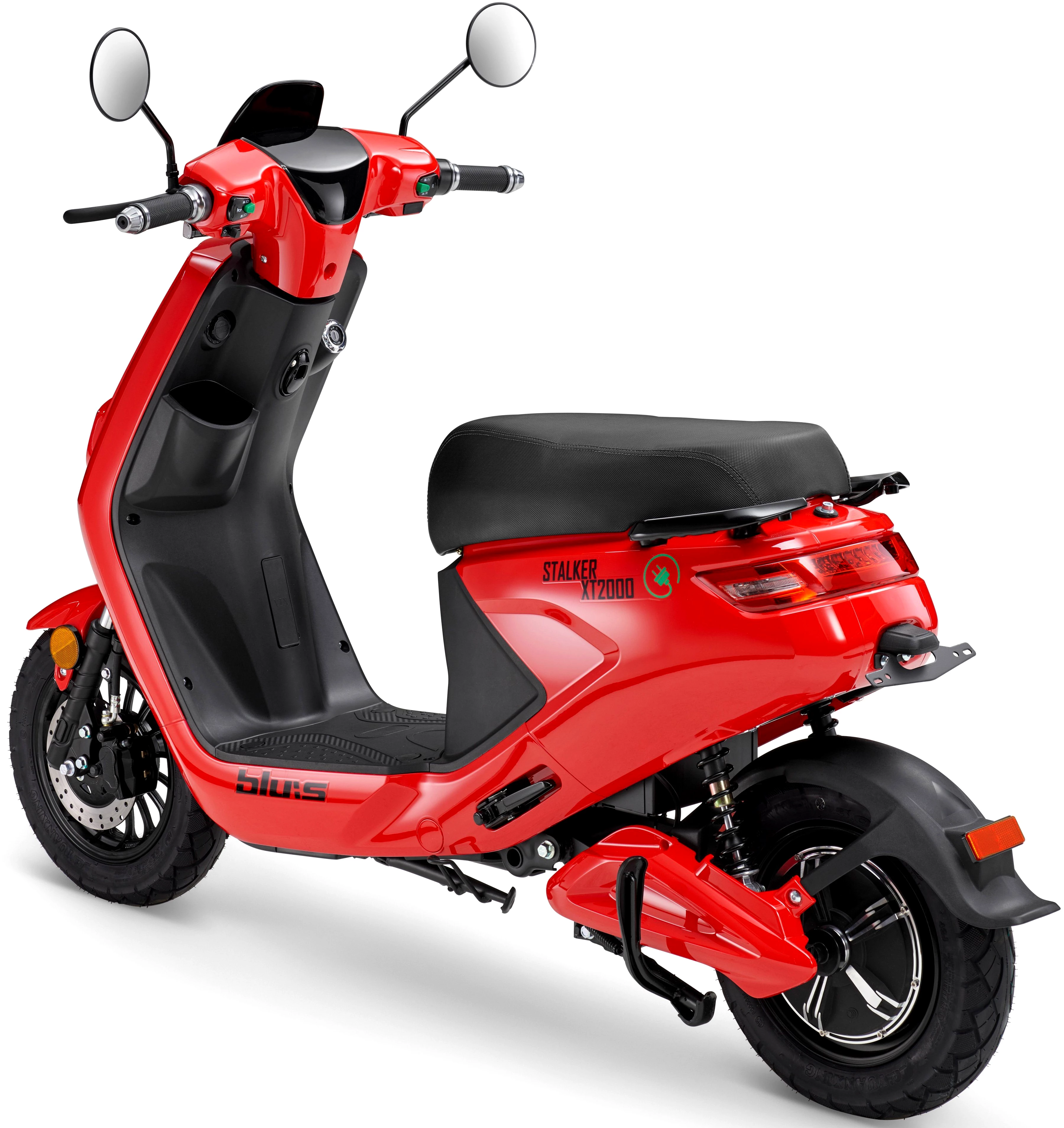 BLU:S E-Mofaroller XT2000 950 W, 25 km/h, bis zu 59 km Reichweite, mit Straßenzul., 2 Sitzplätze