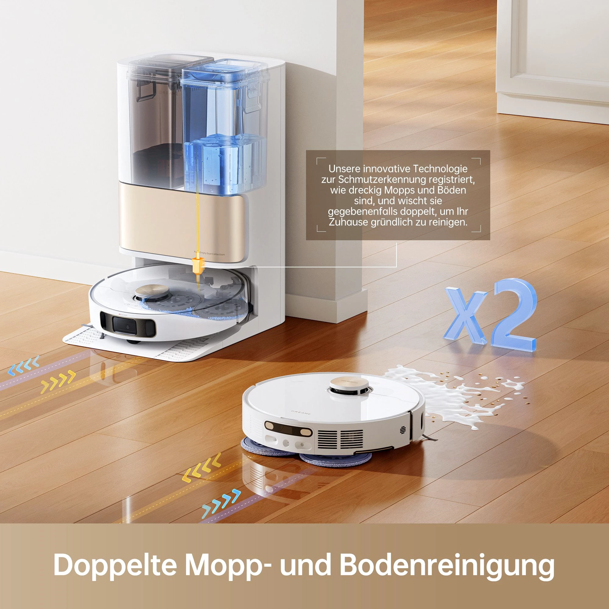 Dreame Saugroboter Saugroboter Dreame L10s Pro Ultra Heat mit Wischfunktion, beutellos