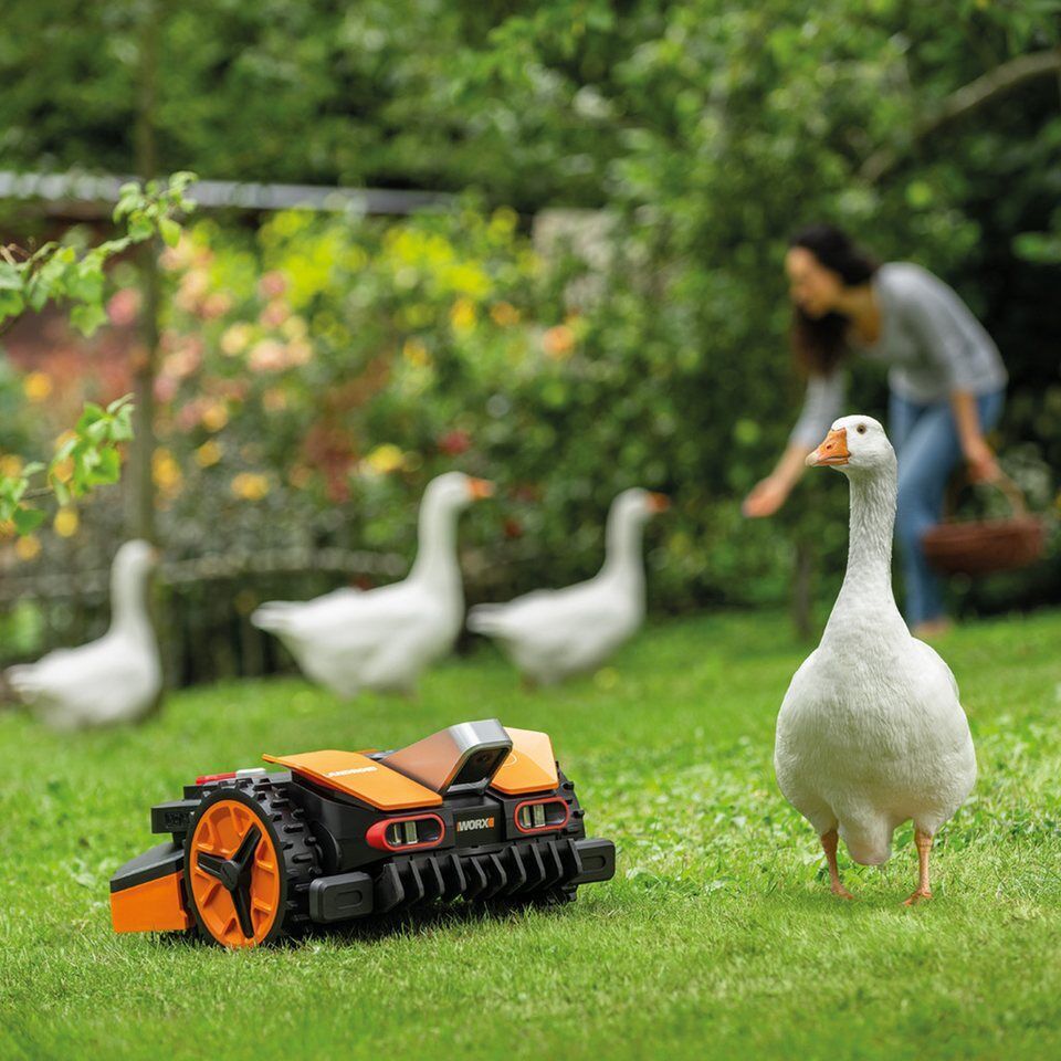Worx Rasenmähroboter Mähroboter L1300 Landroid VISION, bis 1300 m² Rasenfläche,