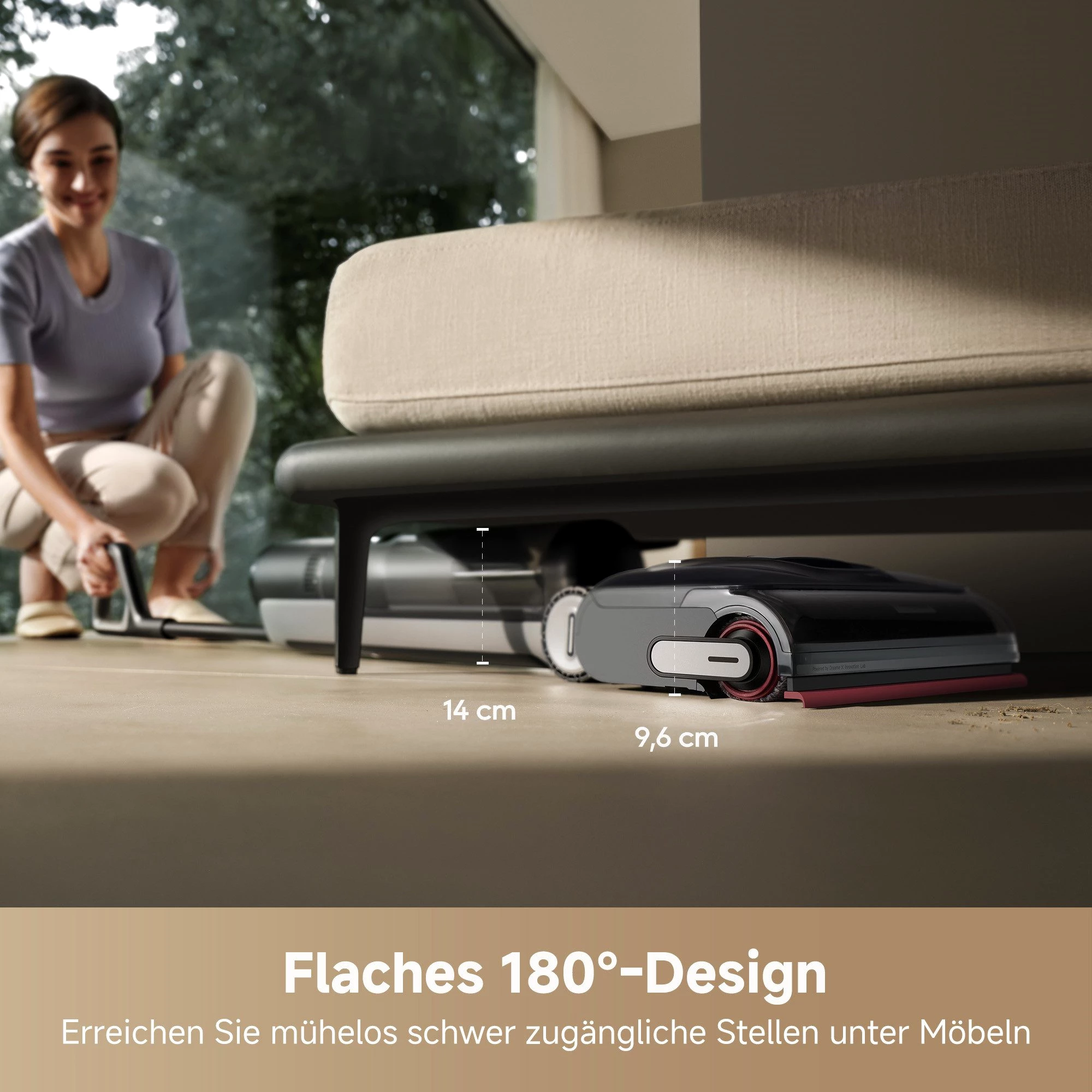 Dreame Nass-Trocken-Sauger H15 Pro, 21.000 Pa Saugkraft, GapFree,180°-Design, Selbstreinigung