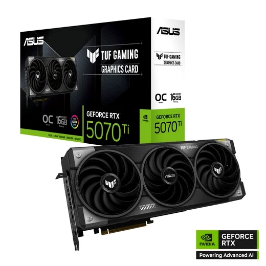 Asus TUF Gaming GeForce RTX 5070 Ti Grafikkarte (16 GB, GDDR7)