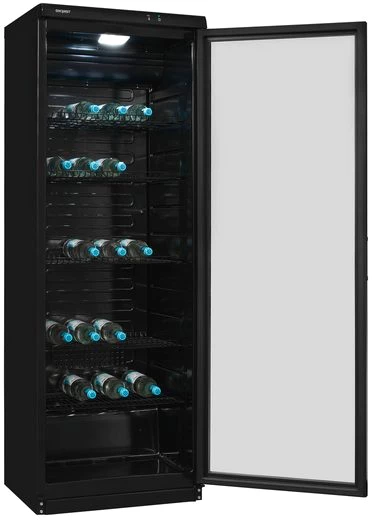exquisit Getränkekühlschrank GKS350-1-GT-280D schwarz, 173 cm hoch, 60 cm breit, 320 L Volumen