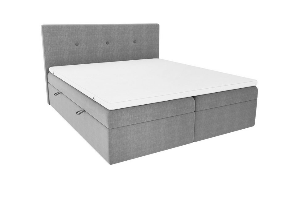 99rooms Boxspringbett Largetti (Schlafzimmerbett, Bett), wahlweise mit Topper, m