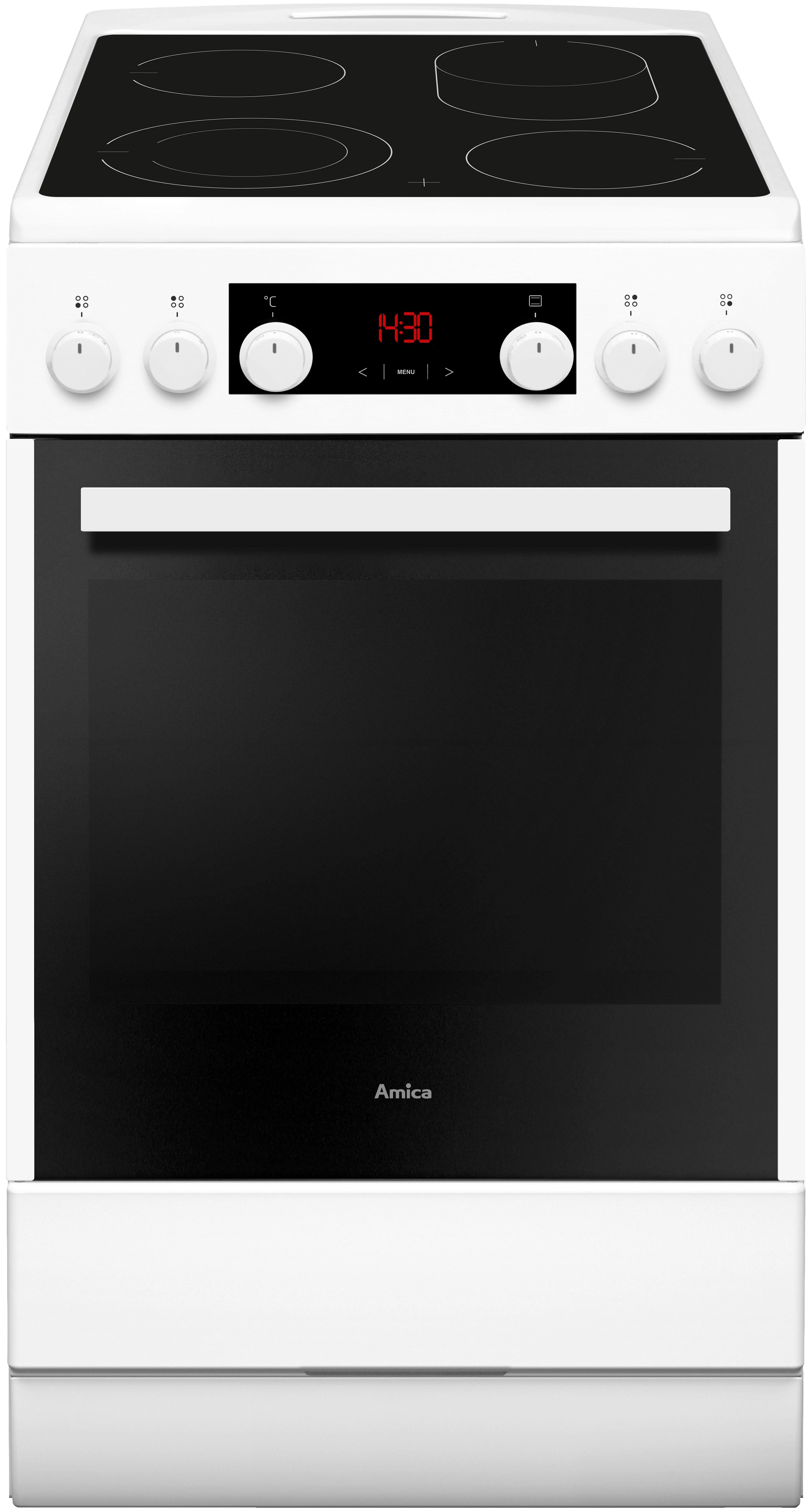 Amica Elektro-Standherd SHC 904 100, mit 2-fach-Teleskopauszug, Steam Clean, softClose