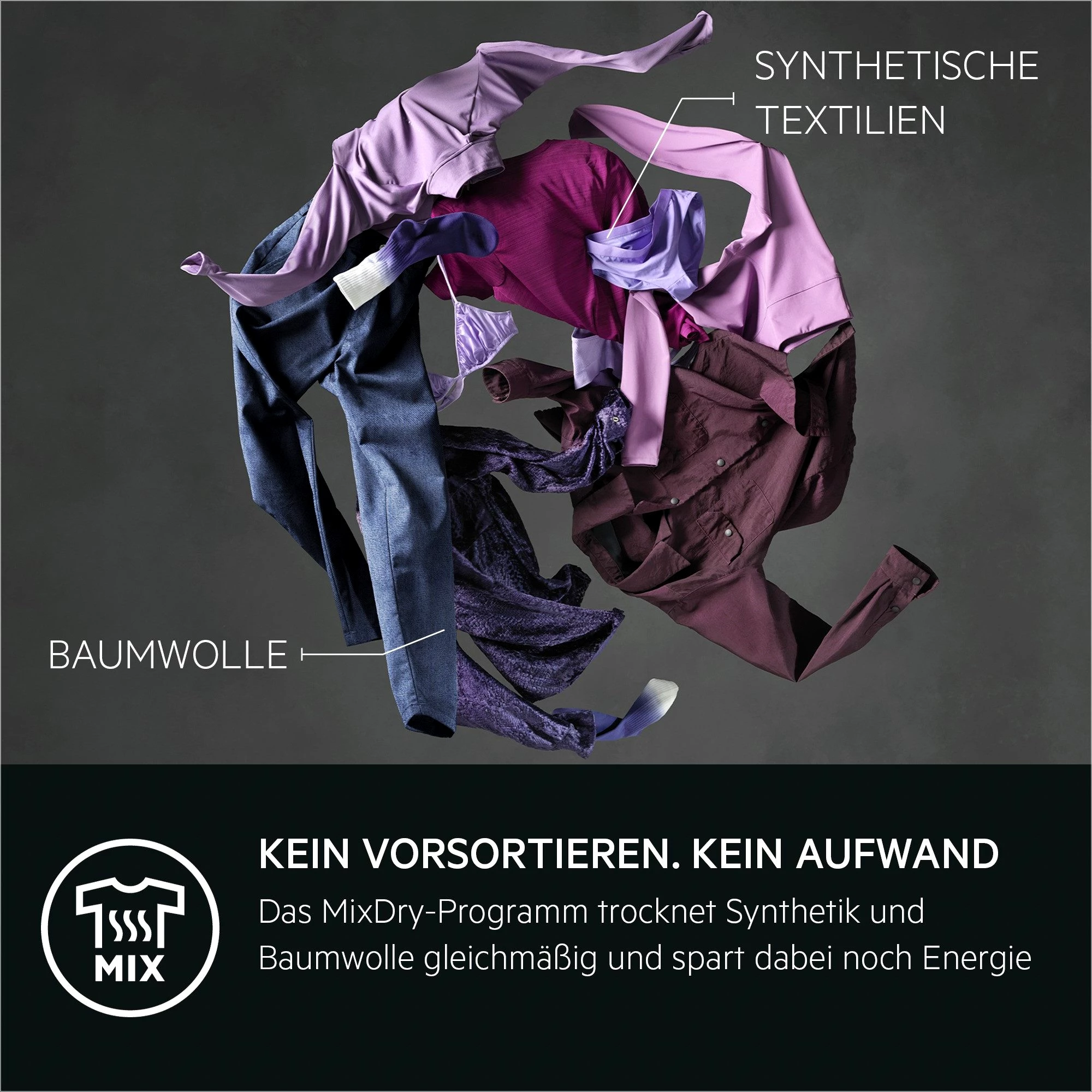 AEG Wärmepumpentrockner Serie 9000 TR9T75680, 3D-Scan-Restfeuchteermittlung