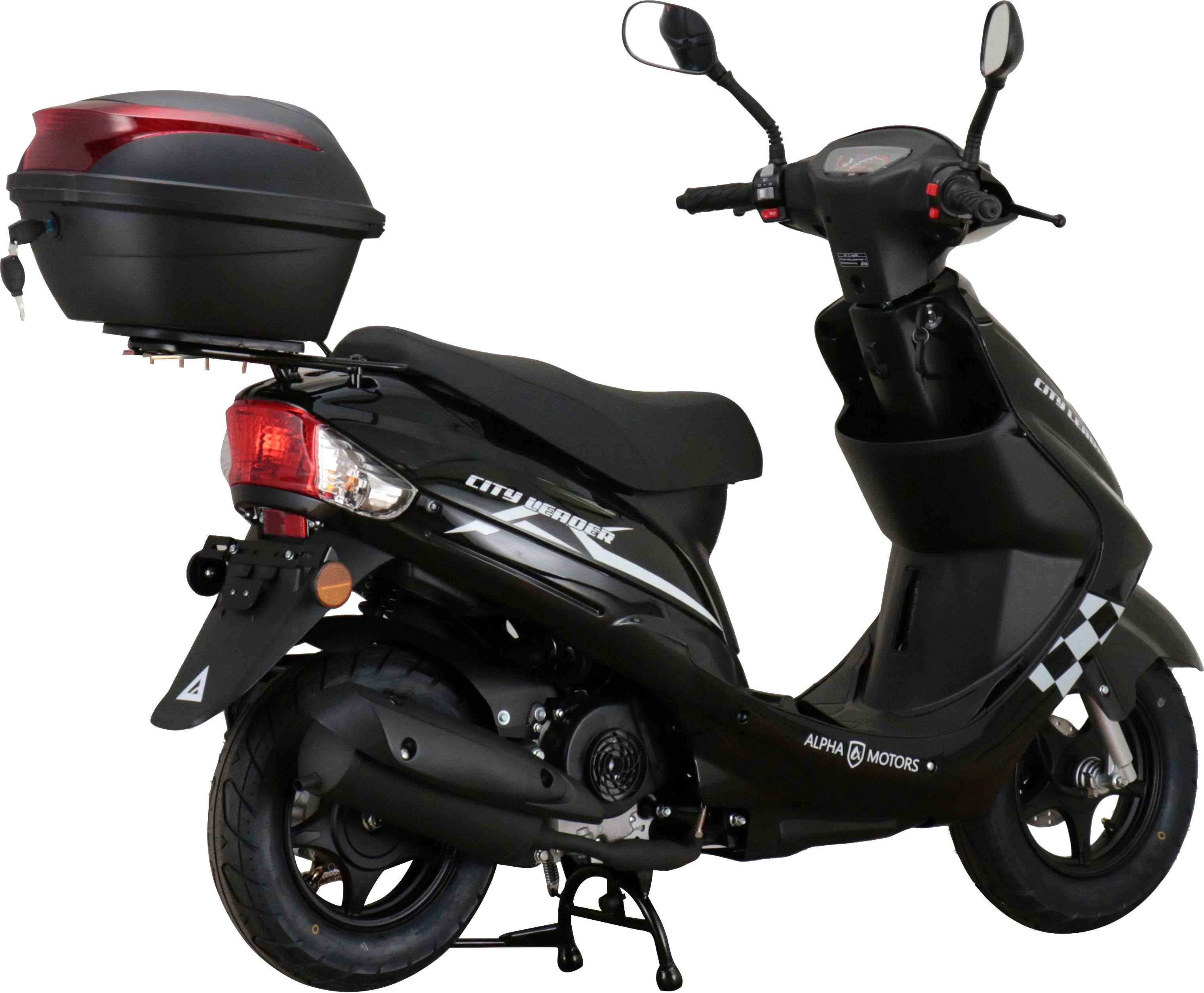 Alpha Motors Motorroller CityLeader, 50 ccm, 25 km/h, Euro 5, inkl. Topcase