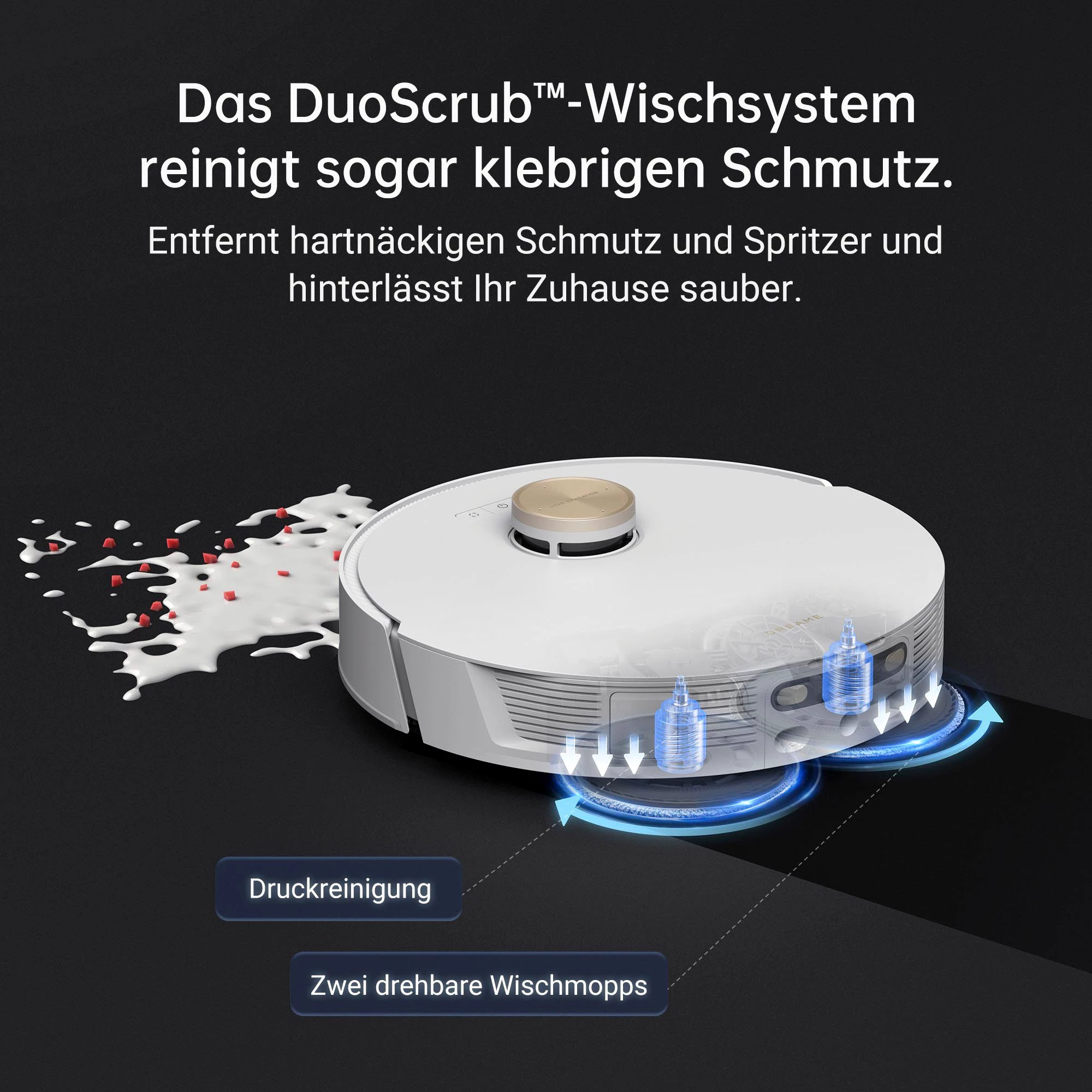 Dreame Saugroboter L20 Ultra complete, leistungsstarke Saug- und kraftvolle Wischfunktion