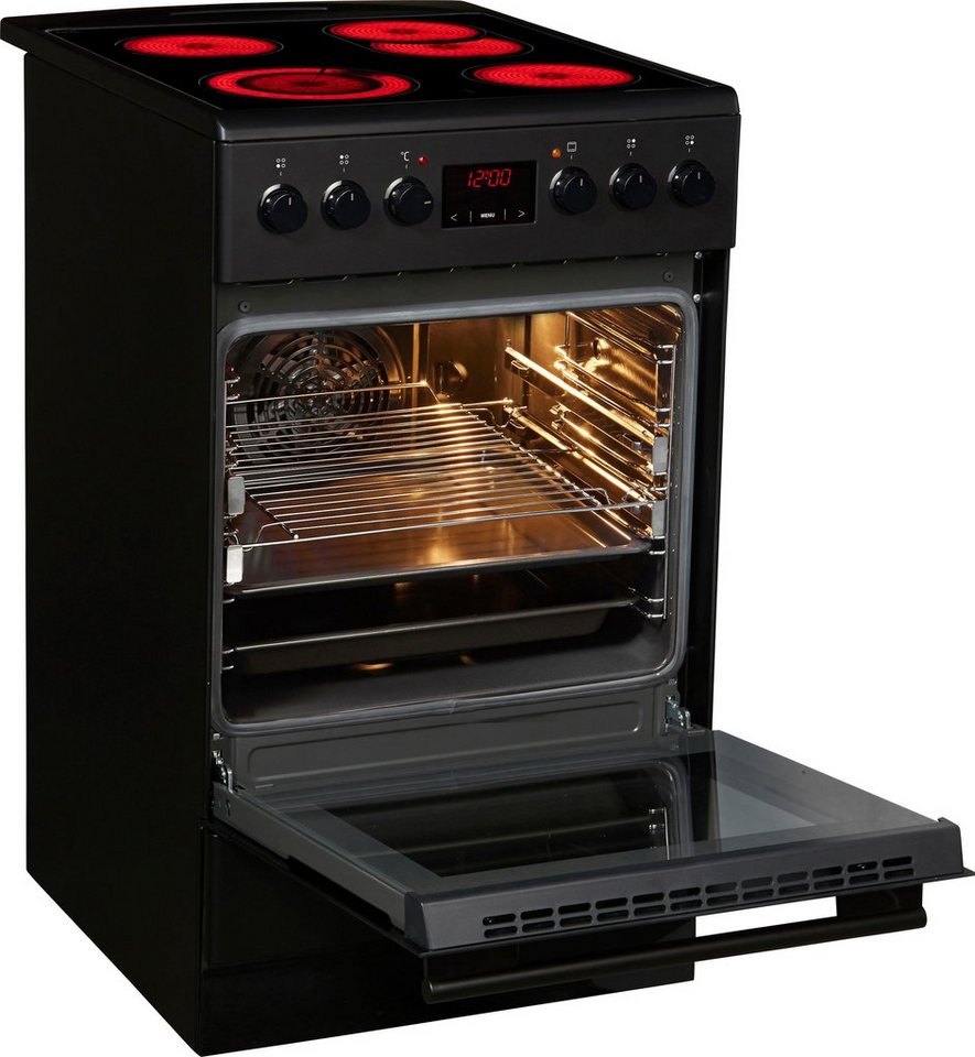 Amica Elektro-Standherd SHC 11503 SM, mit 2-fach-Teleskopauszug, Steam Clean, Ko