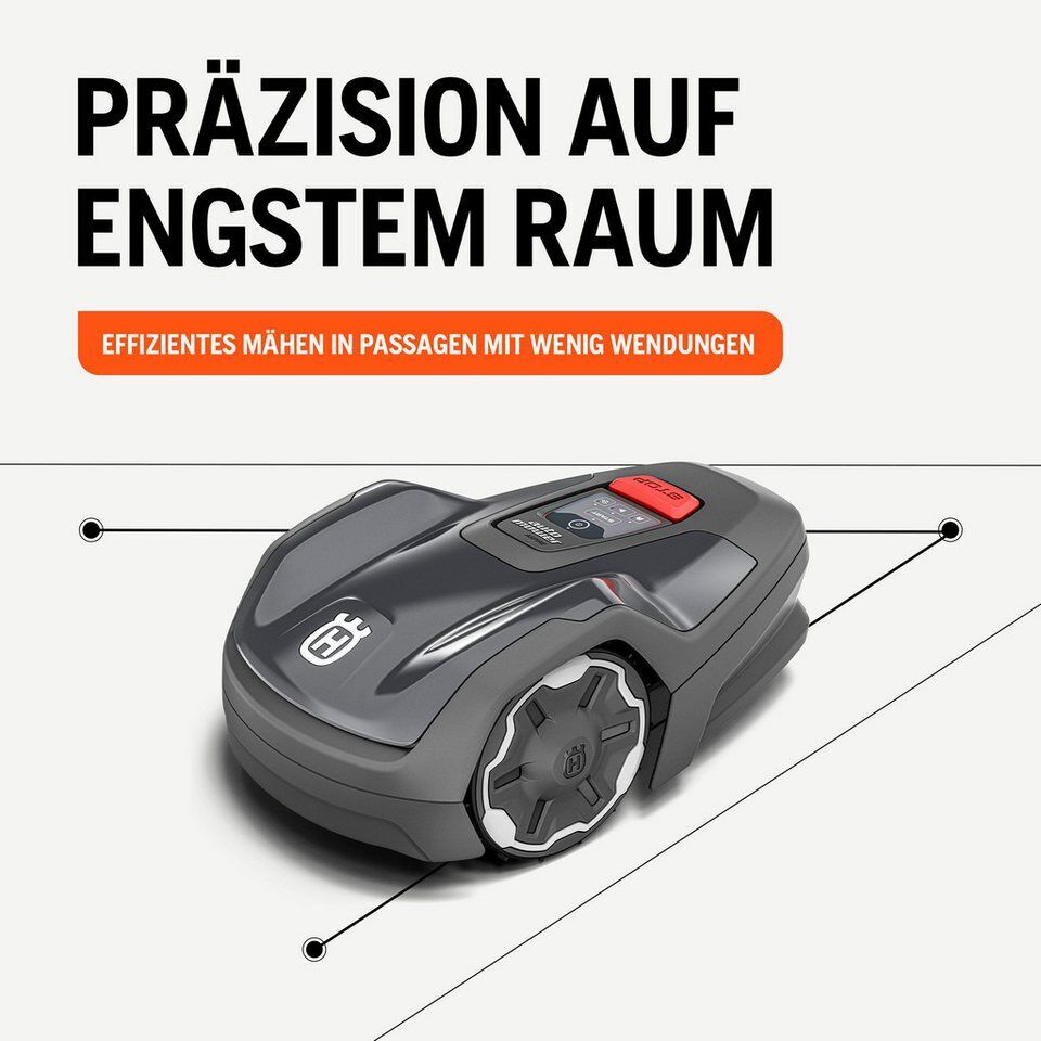 Husqvarna Rasenmähroboter Aspire R4, für 400 m² Fläche, Akku Rasenmäher Roboter,