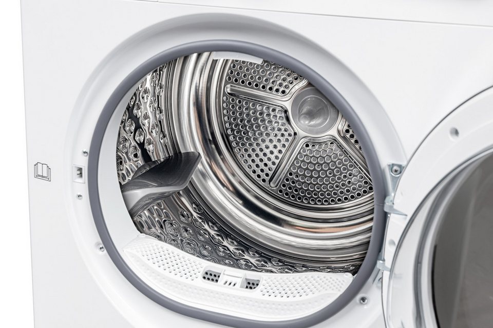 Hanseatic Wärmepumpentrockner HWTK8A3GT, Wolle, Bettwäsche, Outdoor, Hemden und