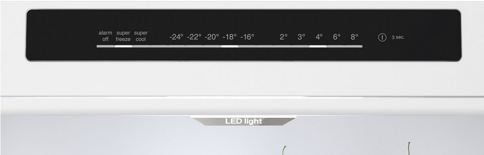 BOSCH Kühl-/Gefrierkombination Serie 4 KGN492IAF, 203 cm hoch, 70 cm breit